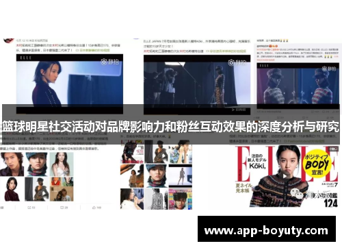 篮球明星社交活动对品牌影响力和粉丝互动效果的深度分析与研究