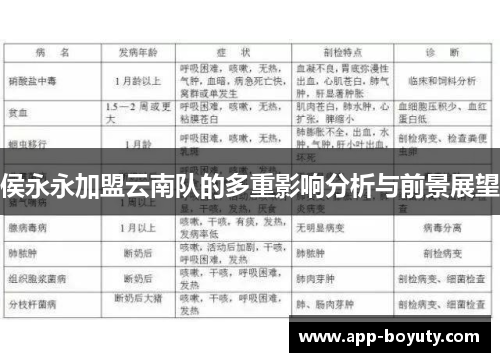 侯永永加盟云南队的多重影响分析与前景展望