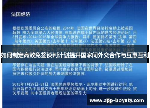 如何制定高效免签谈判计划提升国家间外交合作与互惠互利